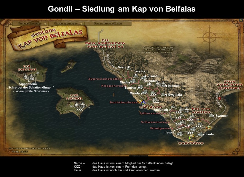 Karte von Gondil
